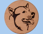 Alaskan Malamute wall plaque