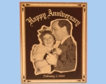 Black/gold trim plaque