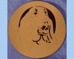 Basset Hound head magnet