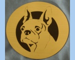 Boston Terrier head magnet