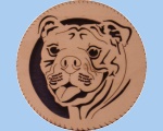 Bulldog wall plaques