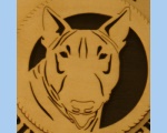 Bull Terrier wall plaque