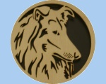 Collie wall plaque