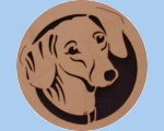 Dachshund wall plaque