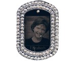 DC002 Double Gem Regular Dog Tag Pendant
