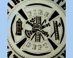 Firefighter wall plaque