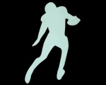 Football player magnet