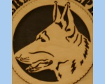 German Shepherd wall plaque