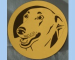 Grey Hound head magnet