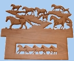 Horse backing shelf