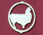 Llama Christmas ornament