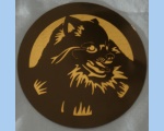 Pomerainian head magnet