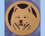 Samoyed head magnet