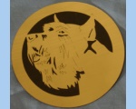 Schnauzer head magnet