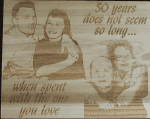 Then/Now Anniversary Plaque